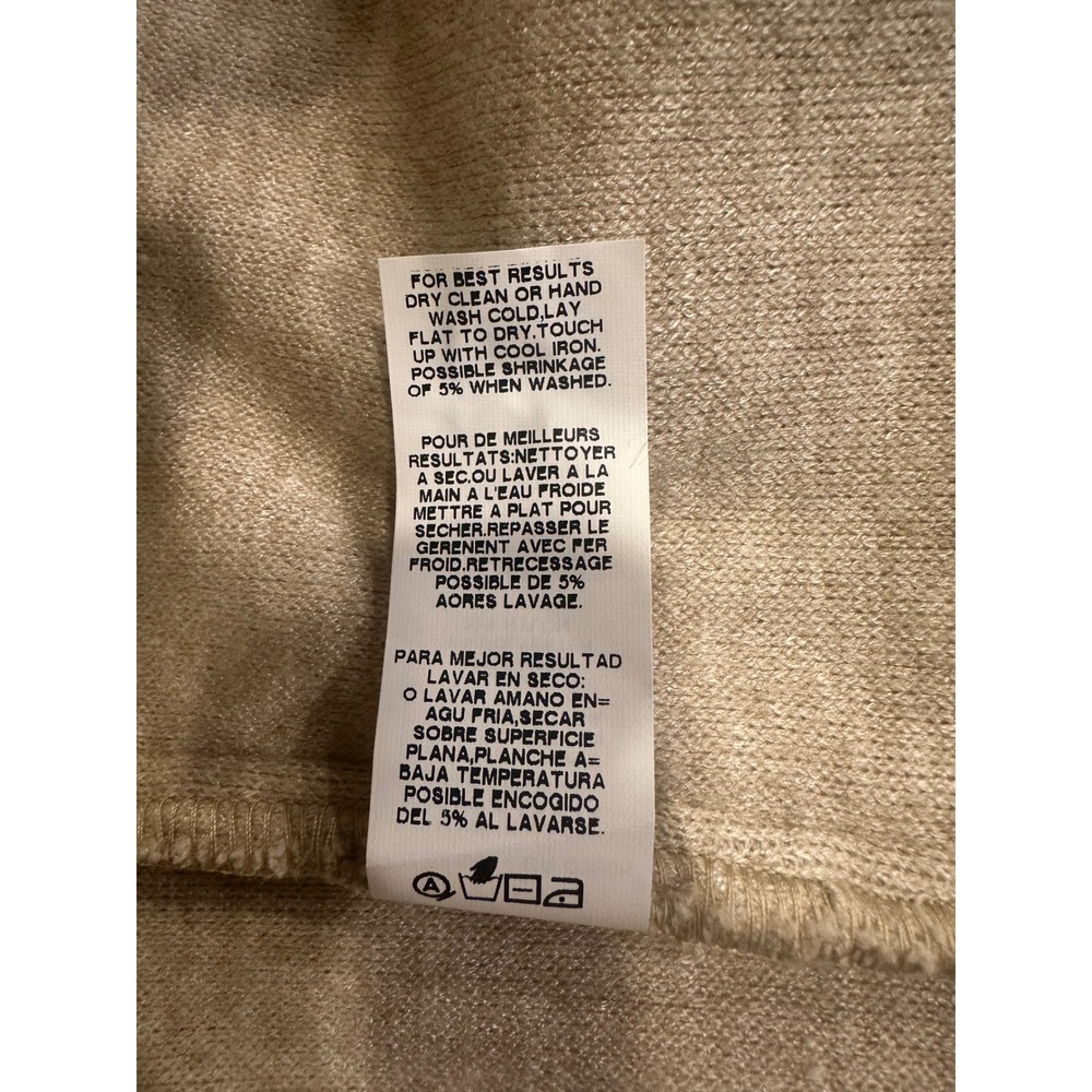 Fifteen Twenty Womens Cardigan Sweater Oatmeal Large Coastal Loungewear Cozycore - Picture 5 of 5